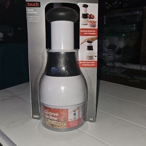 Touch Food Chopper in Black and White